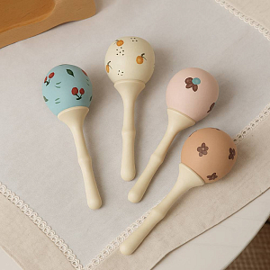 Погремушка-маракас LUKNO, персик